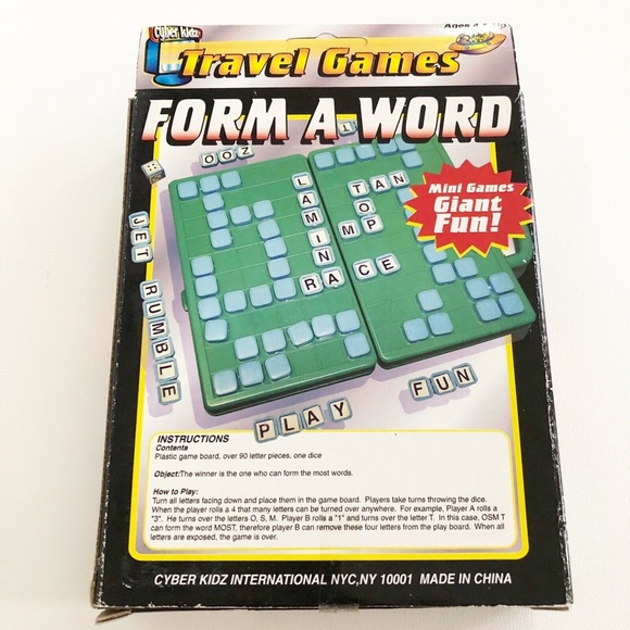 Cyber Kidz Form A Word Game 2-4 Players Convenient Travel Edition NEW SEALED - Picture 3 of 5